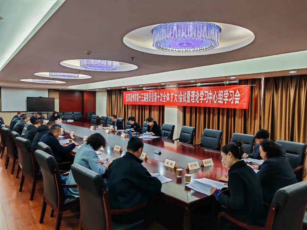 民革徐州市十三届十次全委（扩大）会议暨理论学习中心组学习会召开